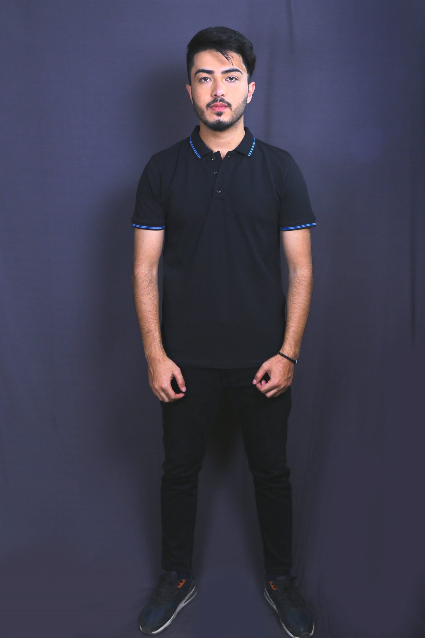 Men Solid Polo Collar T-shirt