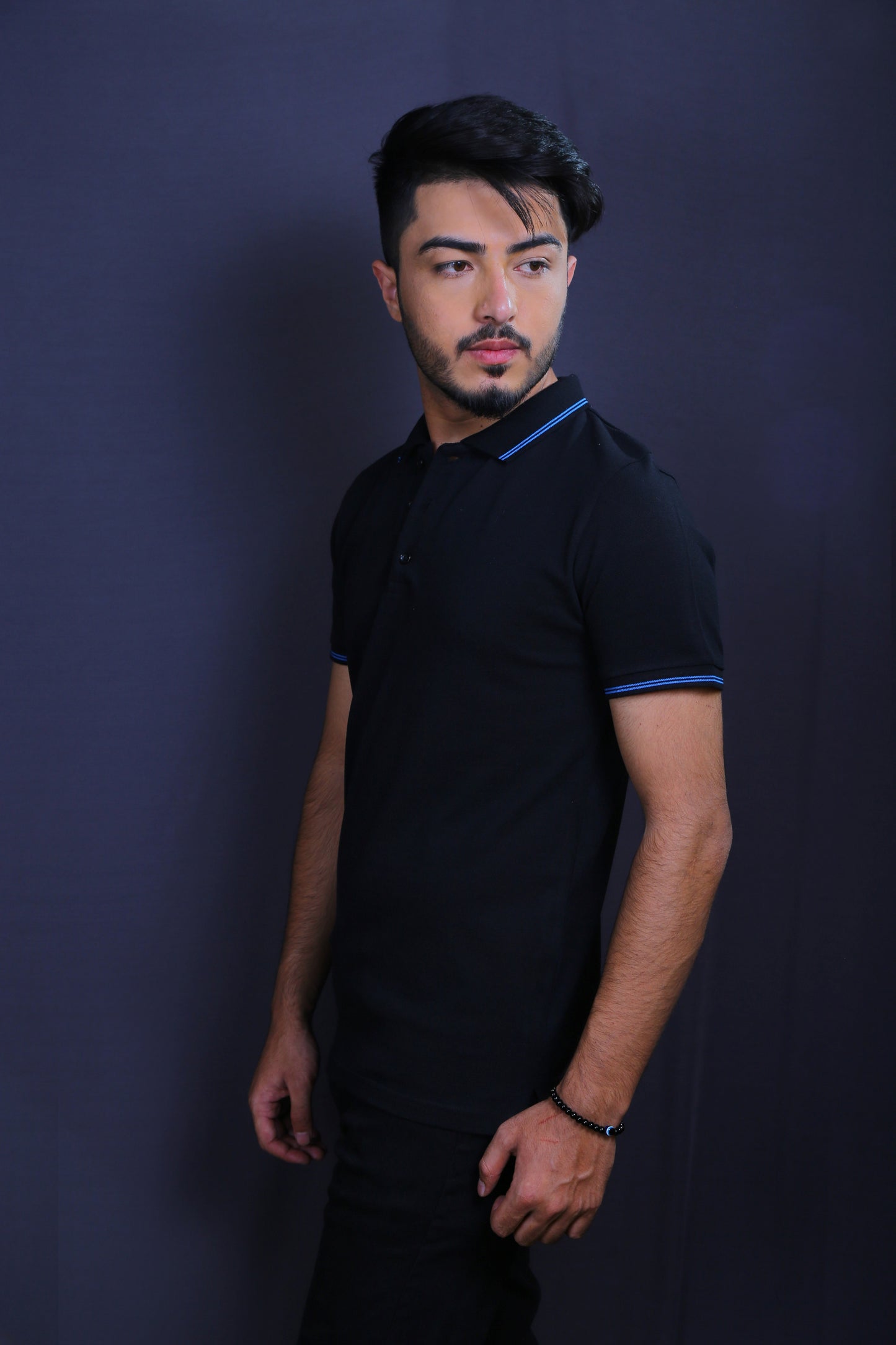 Men Solid Polo Collar T-shirt