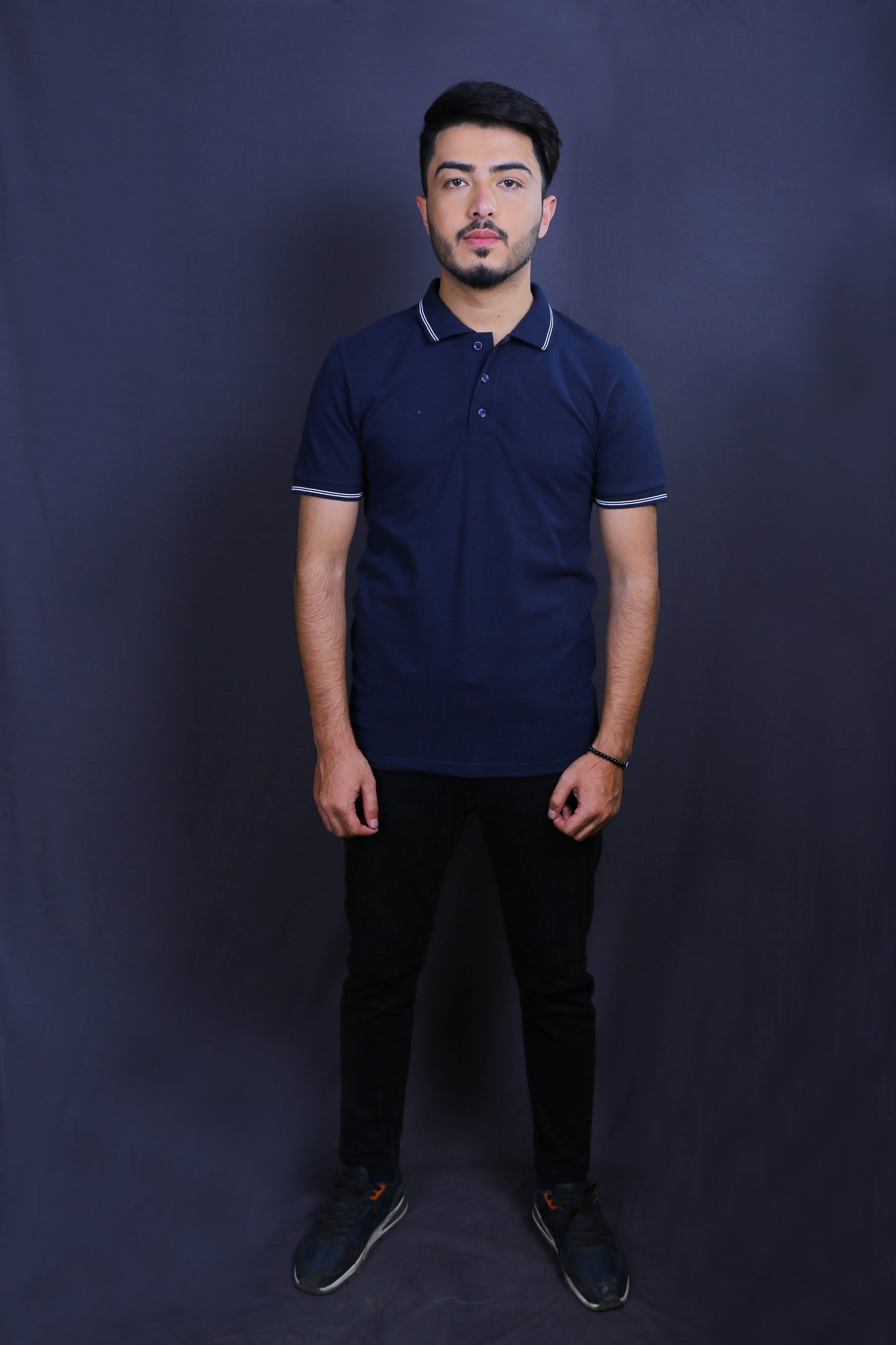 Men Solid Polo Collar T-shirt