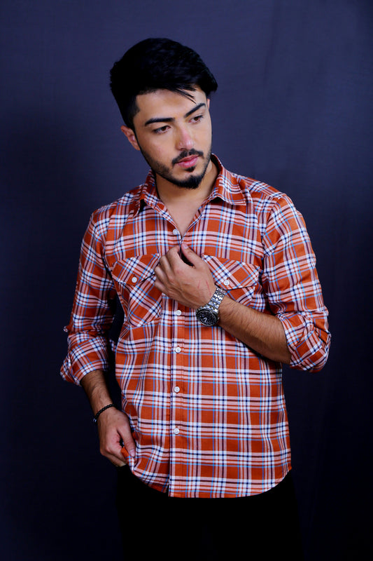 Men Checks Casual Shirt