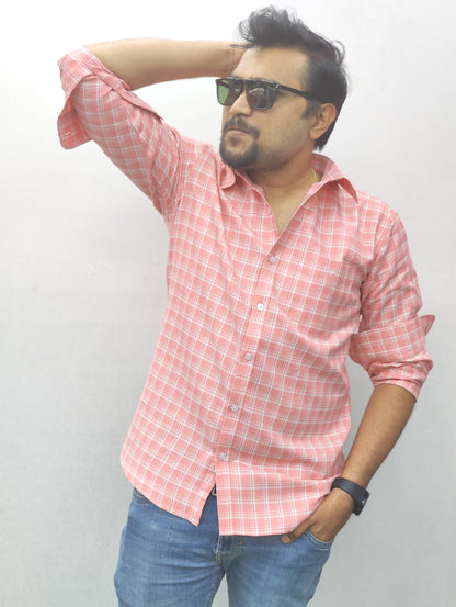 Men Checks Casual Shirt
